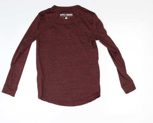 Supply & Demand Co. Womens Red   Pullover Sweatshirt Size 2XS