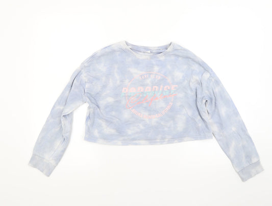 NEXT Girls Blue   Pullover Sweatshirt Size 11-12 Years  - California