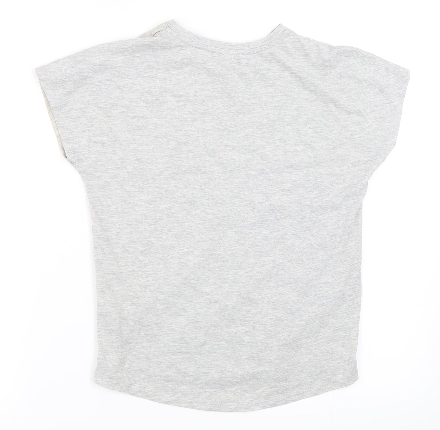 George Girls Grey   Basic T-Shirt Size 9-10 Years