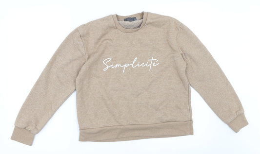 Primark Womens Beige   Pullover Sweatshirt Size 2XS