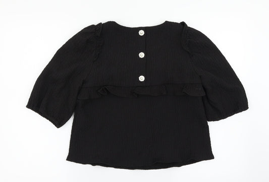 Zara Womens Black   Basic Blouse Size S