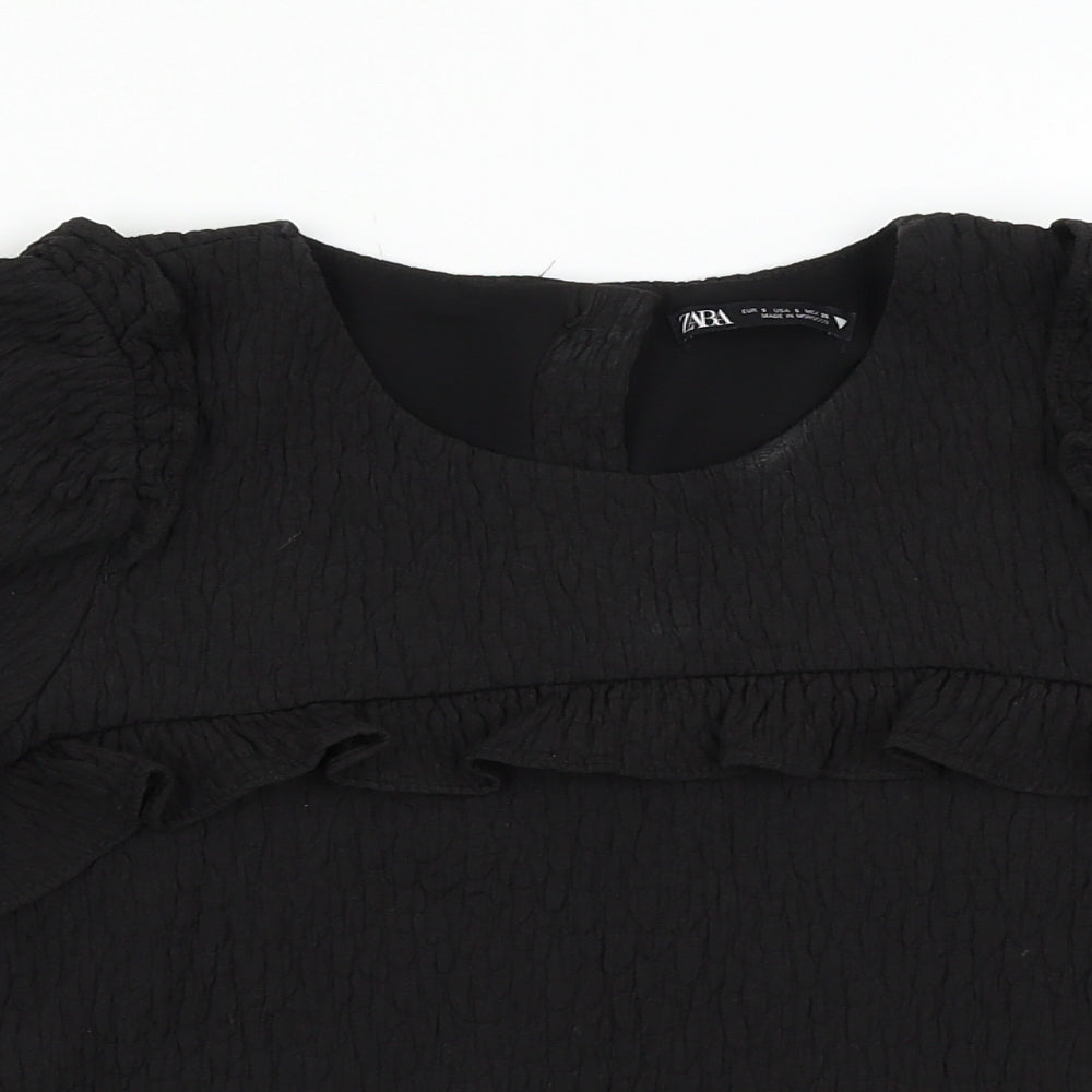 Zara Womens Black   Basic Blouse Size S