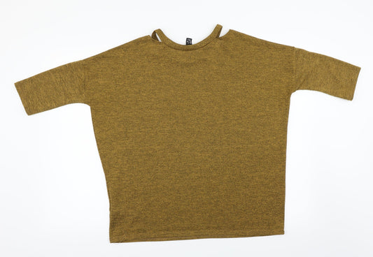 New Look Womens Yellow   Pullover Jumper Size M