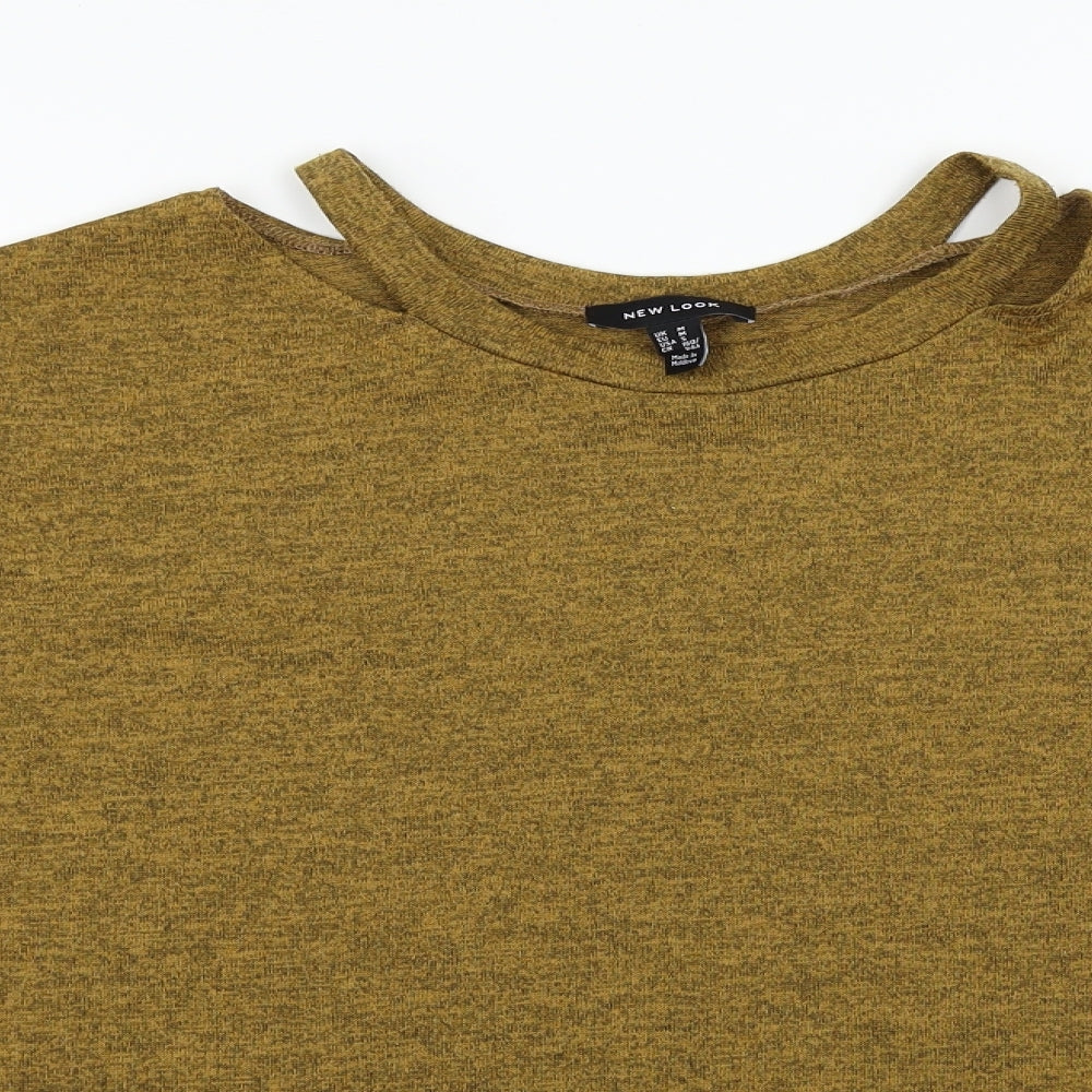 New Look Womens Yellow   Pullover Jumper Size M