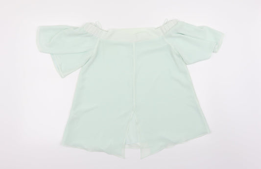 Rive Island Womens Green   Basic Blouse Size 10