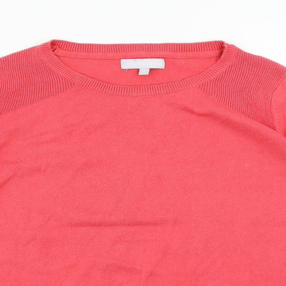 Red Herring Womens Pink   Pullover Jumper Size 12