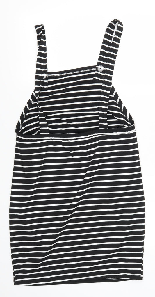 SheIn Womens Black Striped  Pencil Dress  Size L