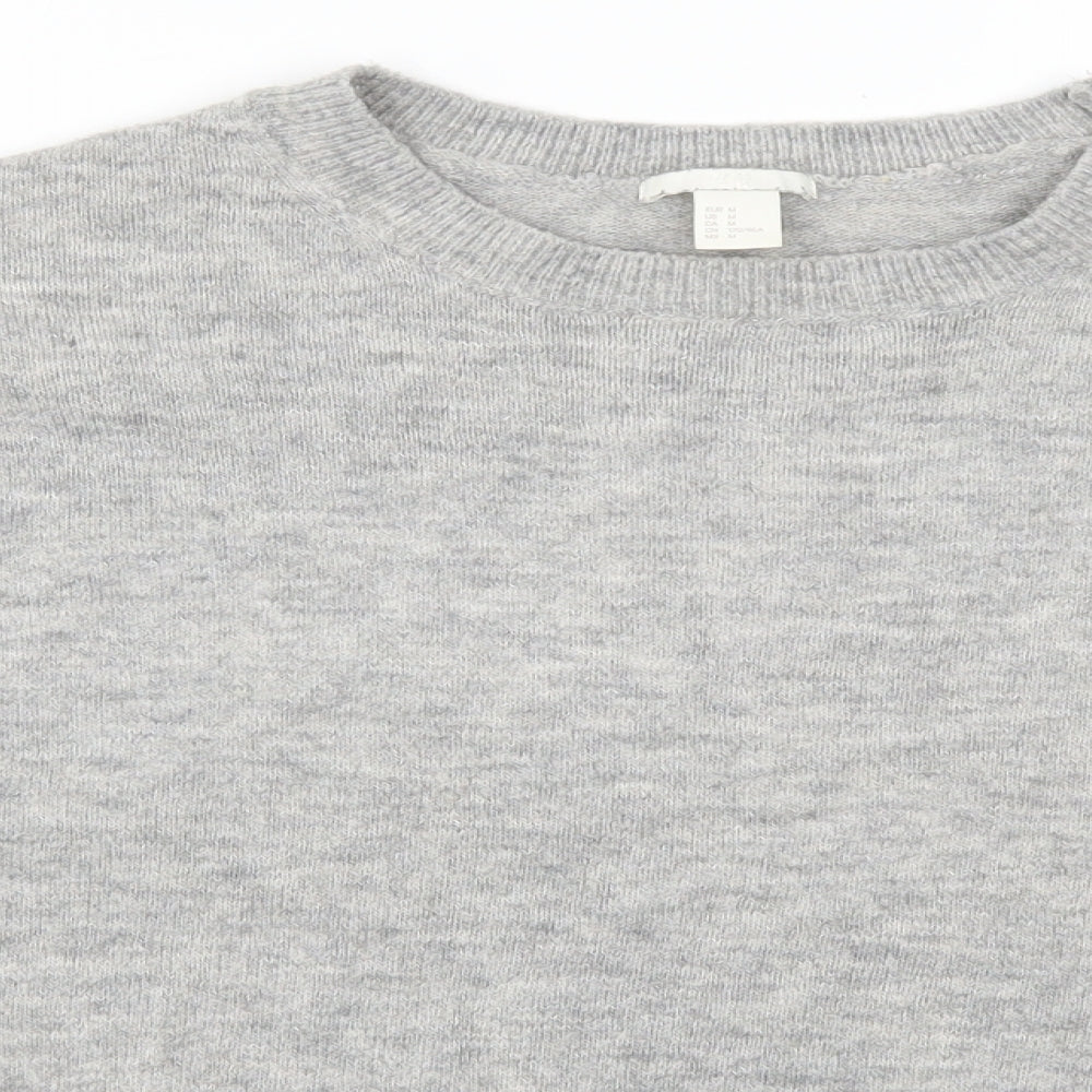 H&M Womens Grey   Pullover Jumper Size M