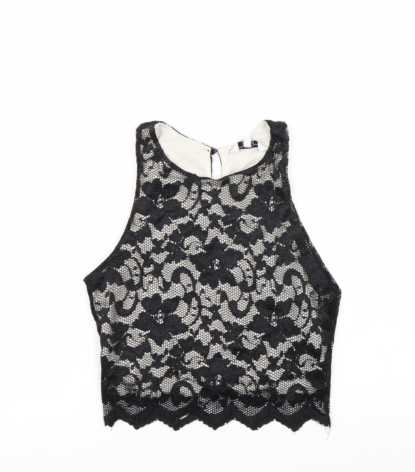 Newlook Womens Black   Cropped Tank Size 8
