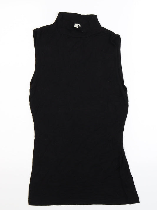 Zenana Womens Black   Basic T-Shirt Size S