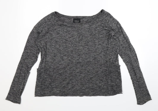 Zara Womens Grey  Knit Pullover Jumper Size S