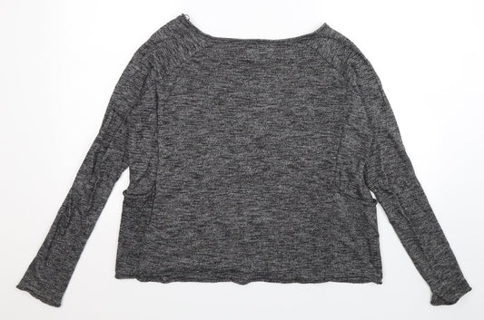 Zara Womens Grey  Knit Pullover Jumper Size S