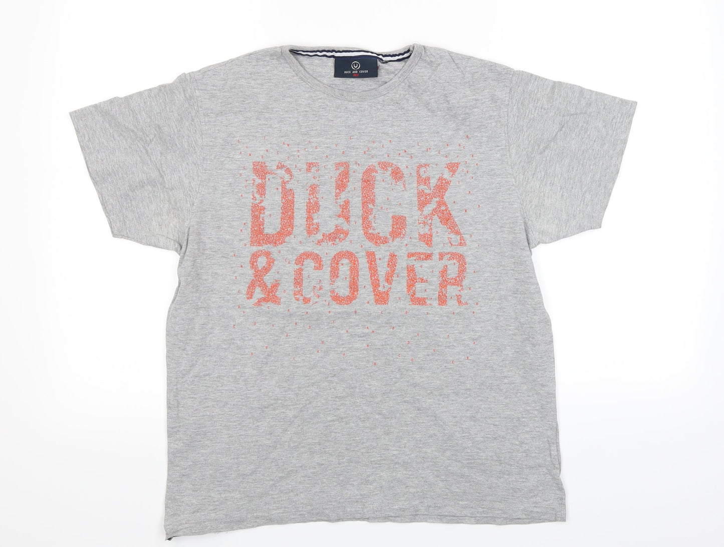 Duck & Cover Womens Grey   Basic T-Shirt Size M