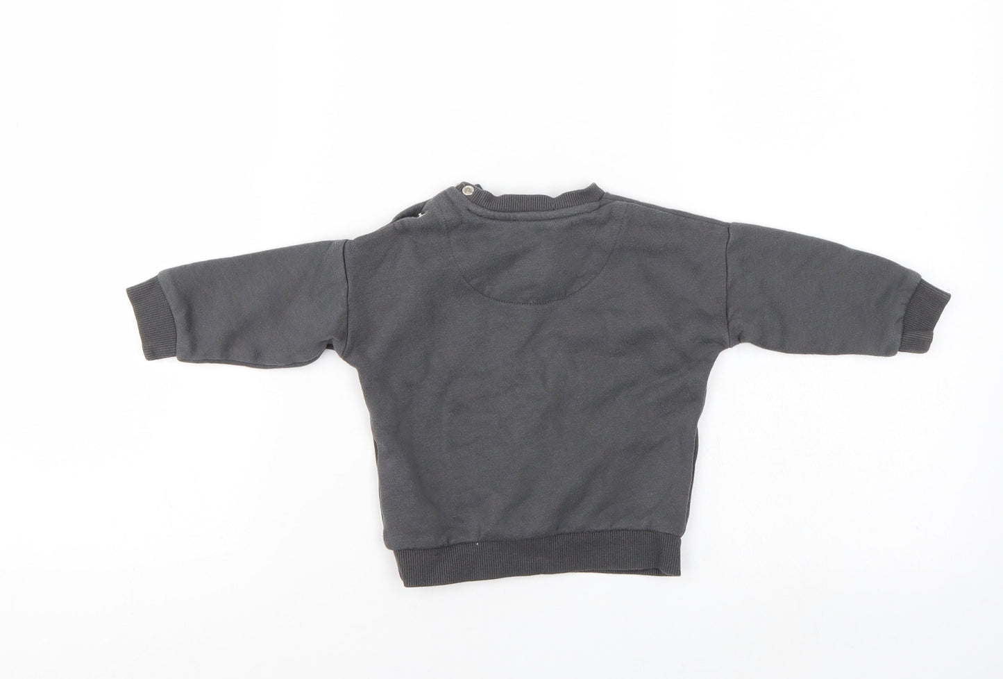 fred & flo  Grey   Pullover Jumper Size 6-9 Months