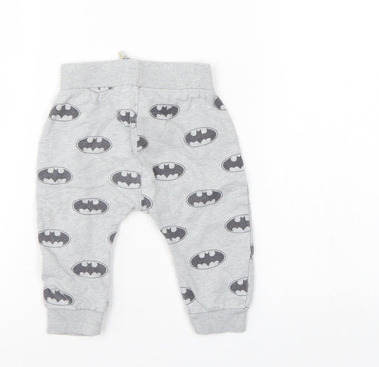 Batman Boys Grey   Sweatpants Trousers Size 6-9 Months
