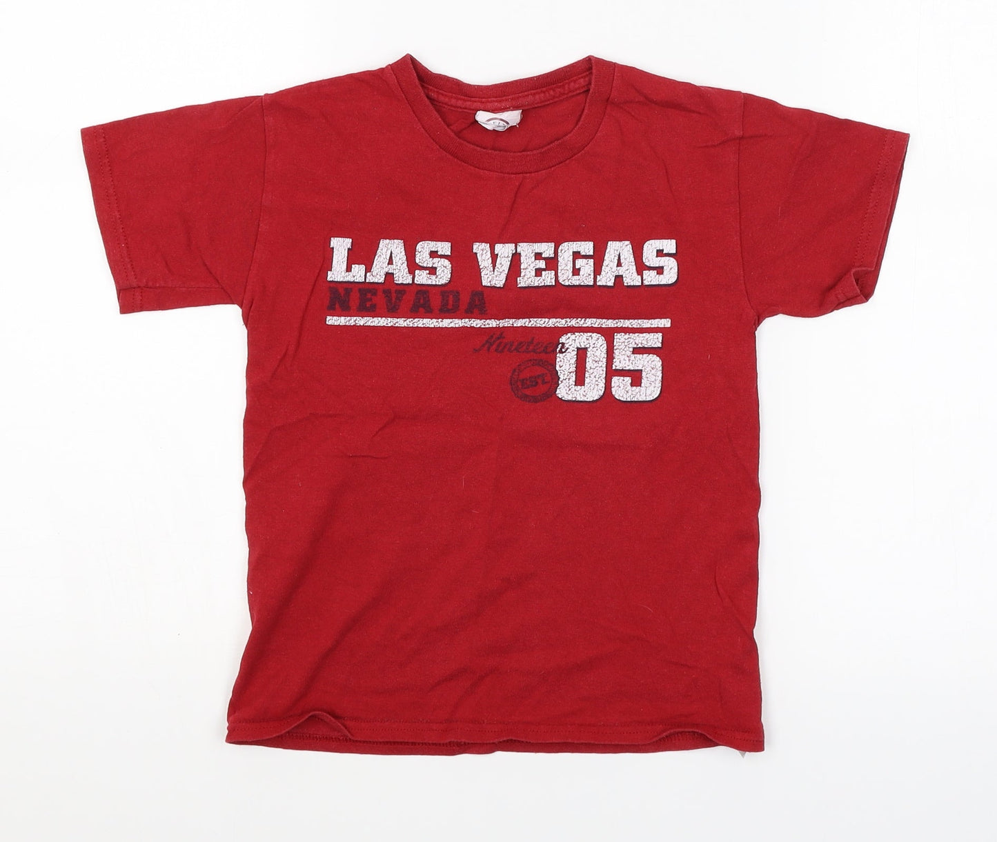 Delta Boys Red   Basic T-Shirt Size 5-6 Years  - Las Vegas