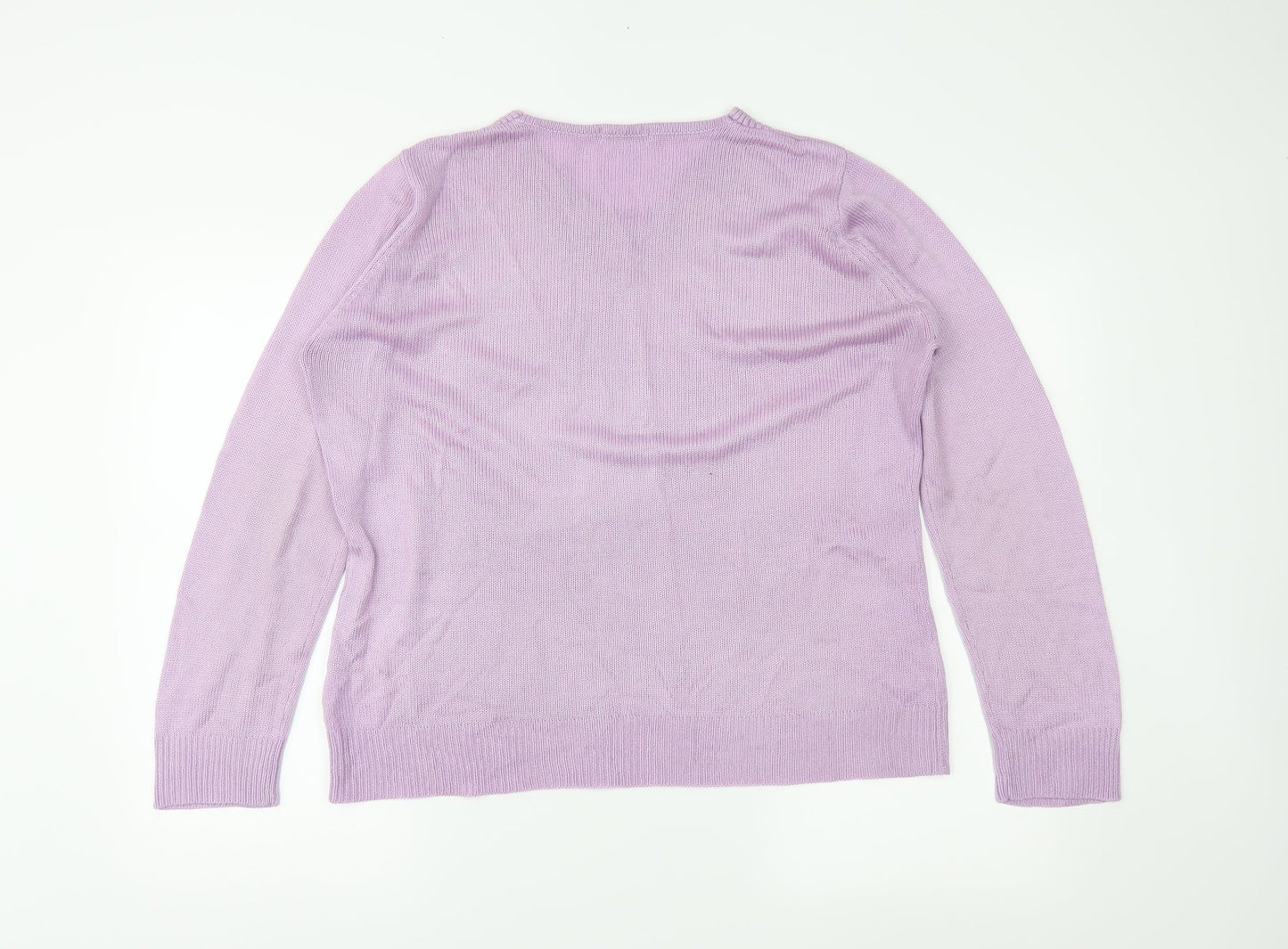 Damart Womens Purple   Pullover Jumper Size 14