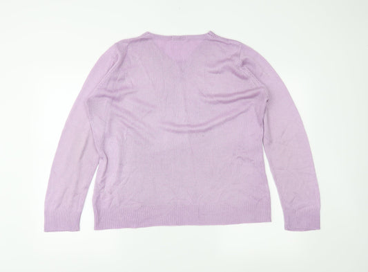 Damart Womens Purple   Pullover Jumper Size 14