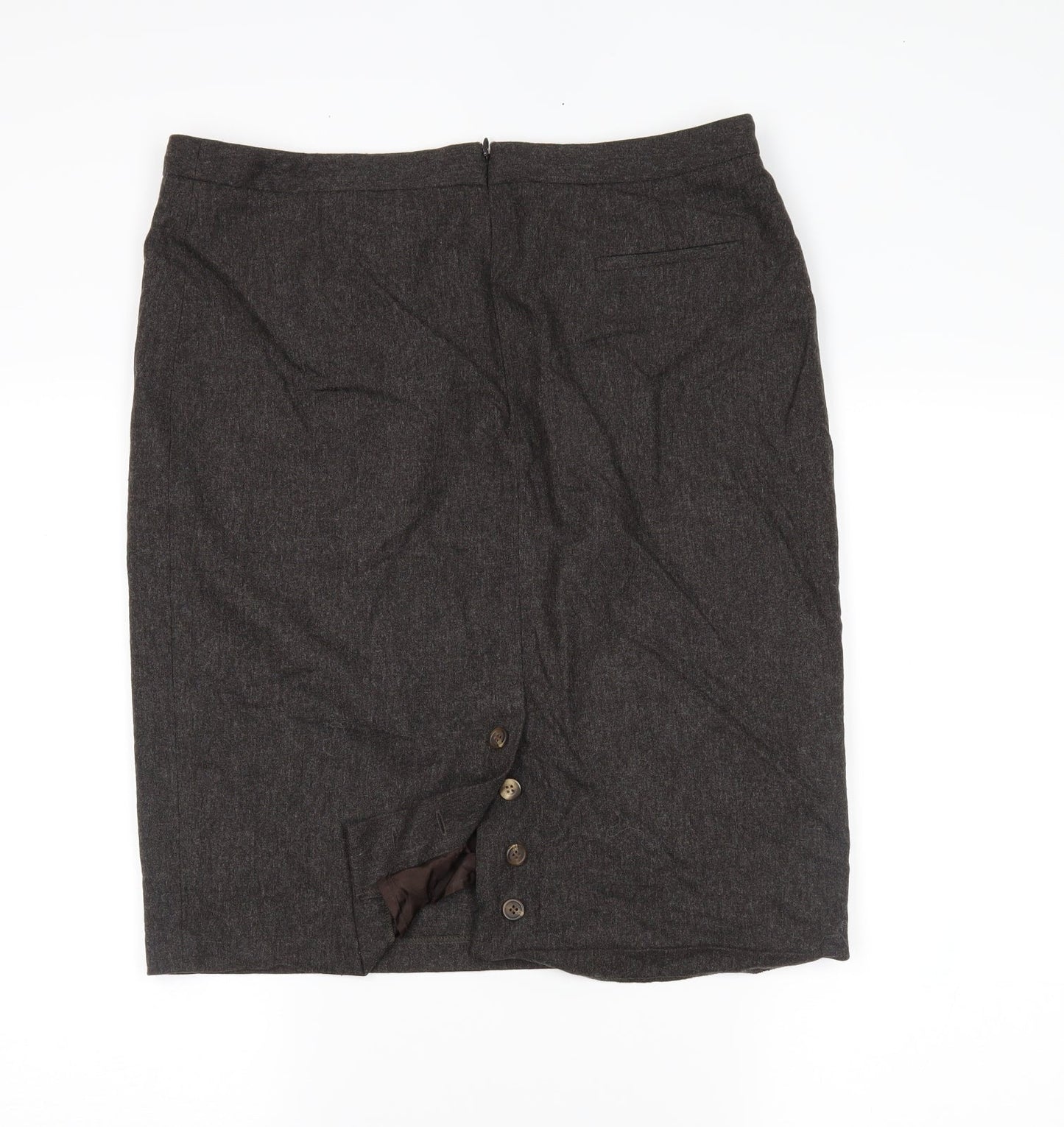 ken Womens Grey   Straight & Pencil Skirt Size 14