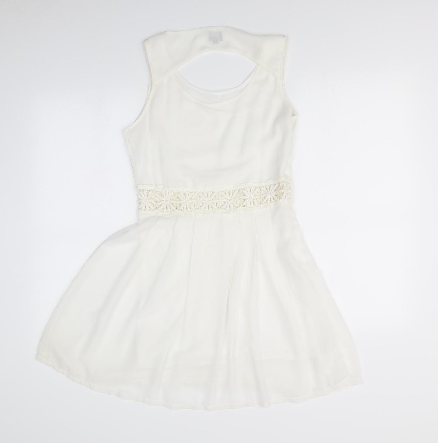 Jacob ellis Womens White   Fit & Flare  Size M