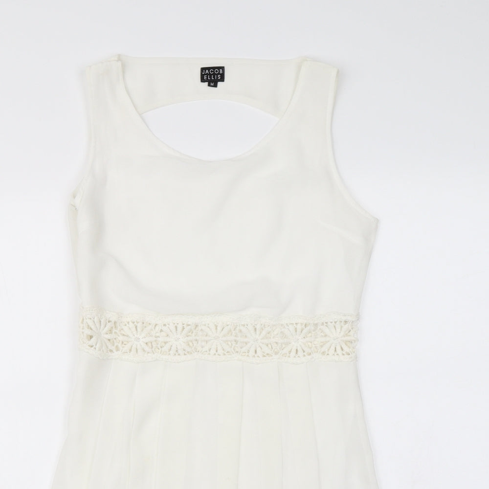 Jacob ellis Womens White   Fit & Flare  Size M