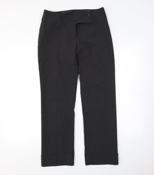 Preworn Womens Grey   Dress Pants Trousers Size 14 L28 in