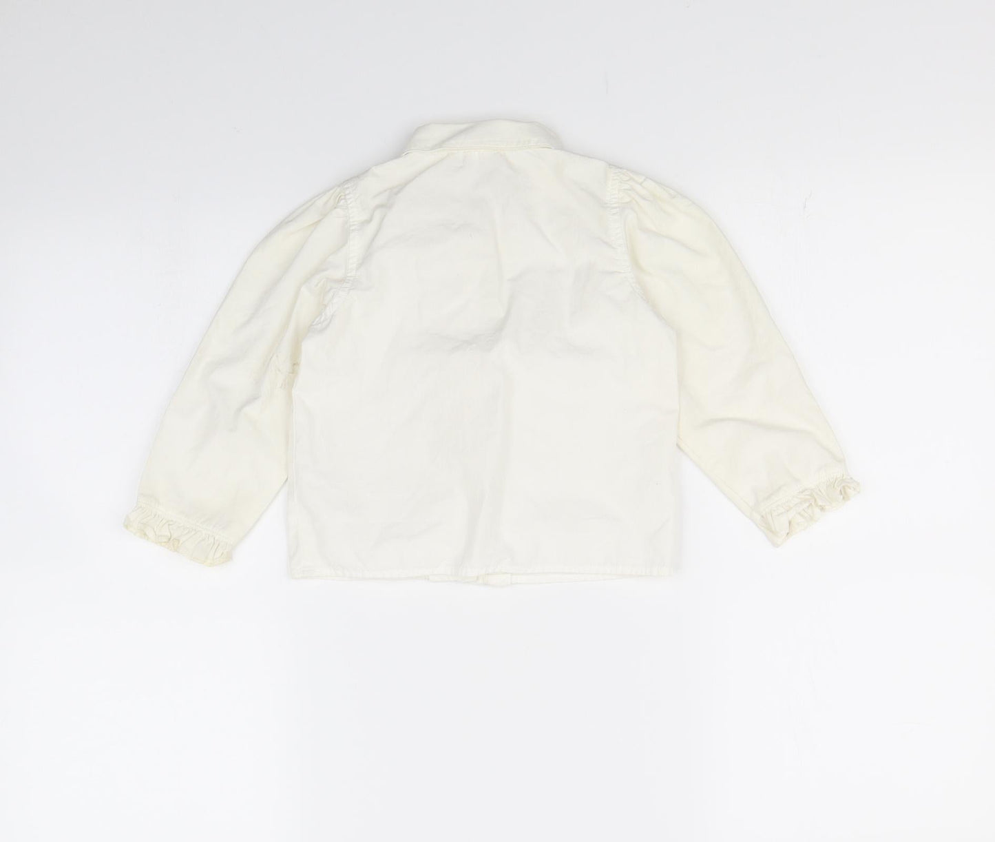 Gap Girls White   Basic Button-Up Size 2 Years