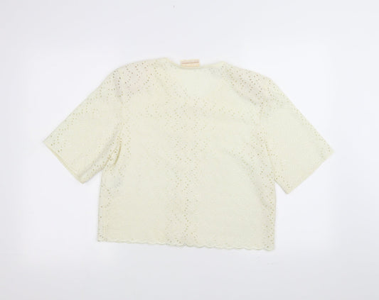 Dorothy Perkins Womens White   Cardigan Jumper Size 10