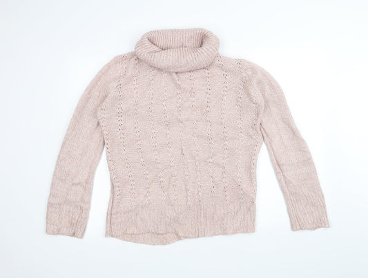 M&Co Womens Pink  Knit Pullover Jumper Size 14