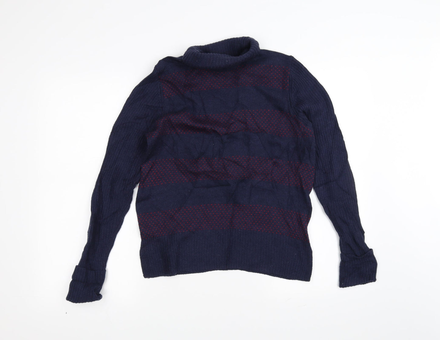 Marks and Spencer Womens Blue Striped  Pullover Jumper Size 12
