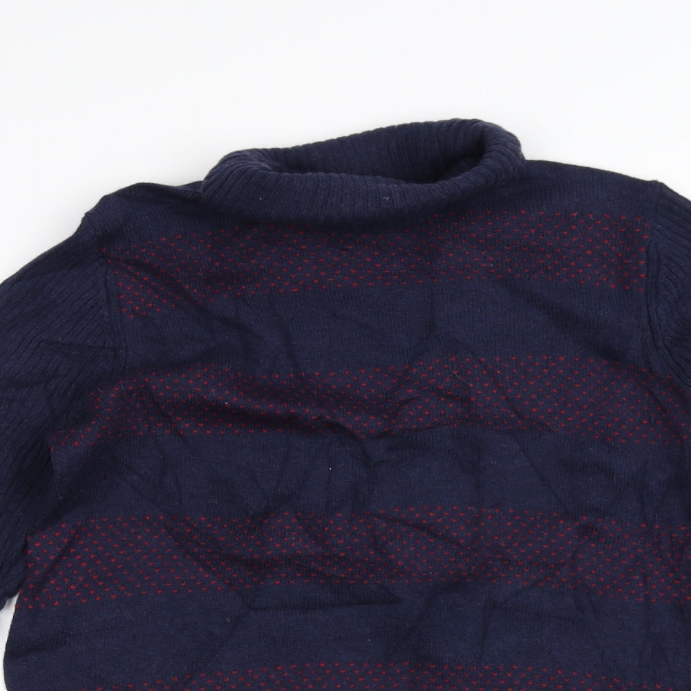 Marks and Spencer Womens Blue Striped  Pullover Jumper Size 12