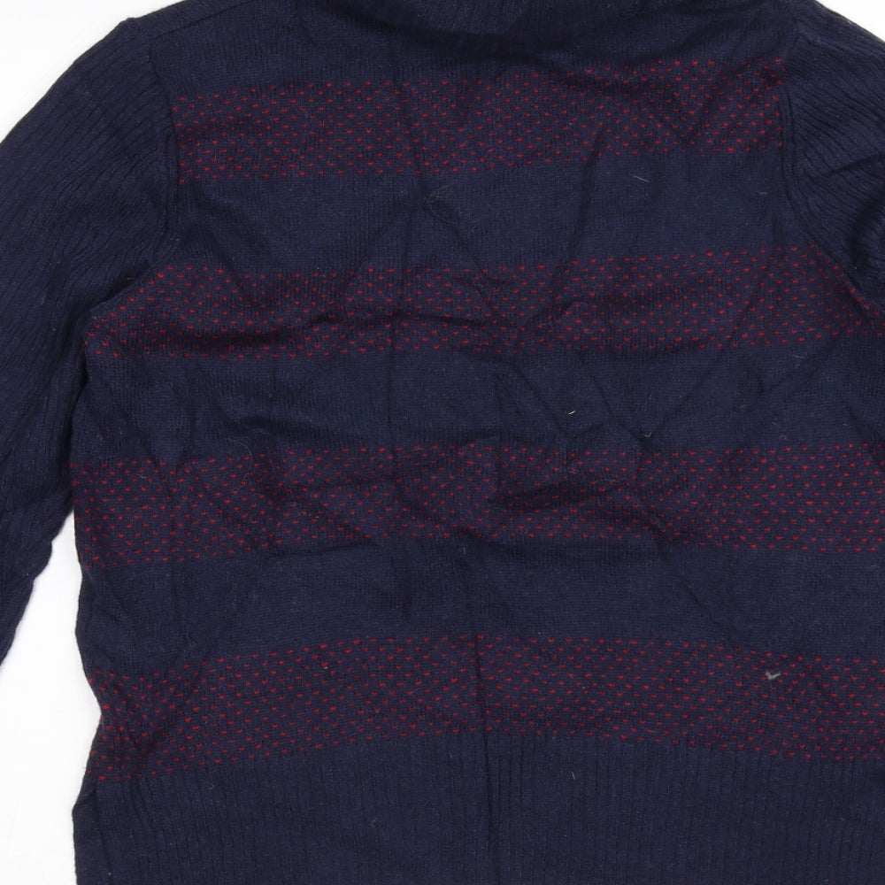 Marks and Spencer Womens Blue Striped  Pullover Jumper Size 12