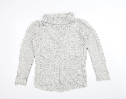 M&Co Womens White  Knit Pullover Jumper Size 14