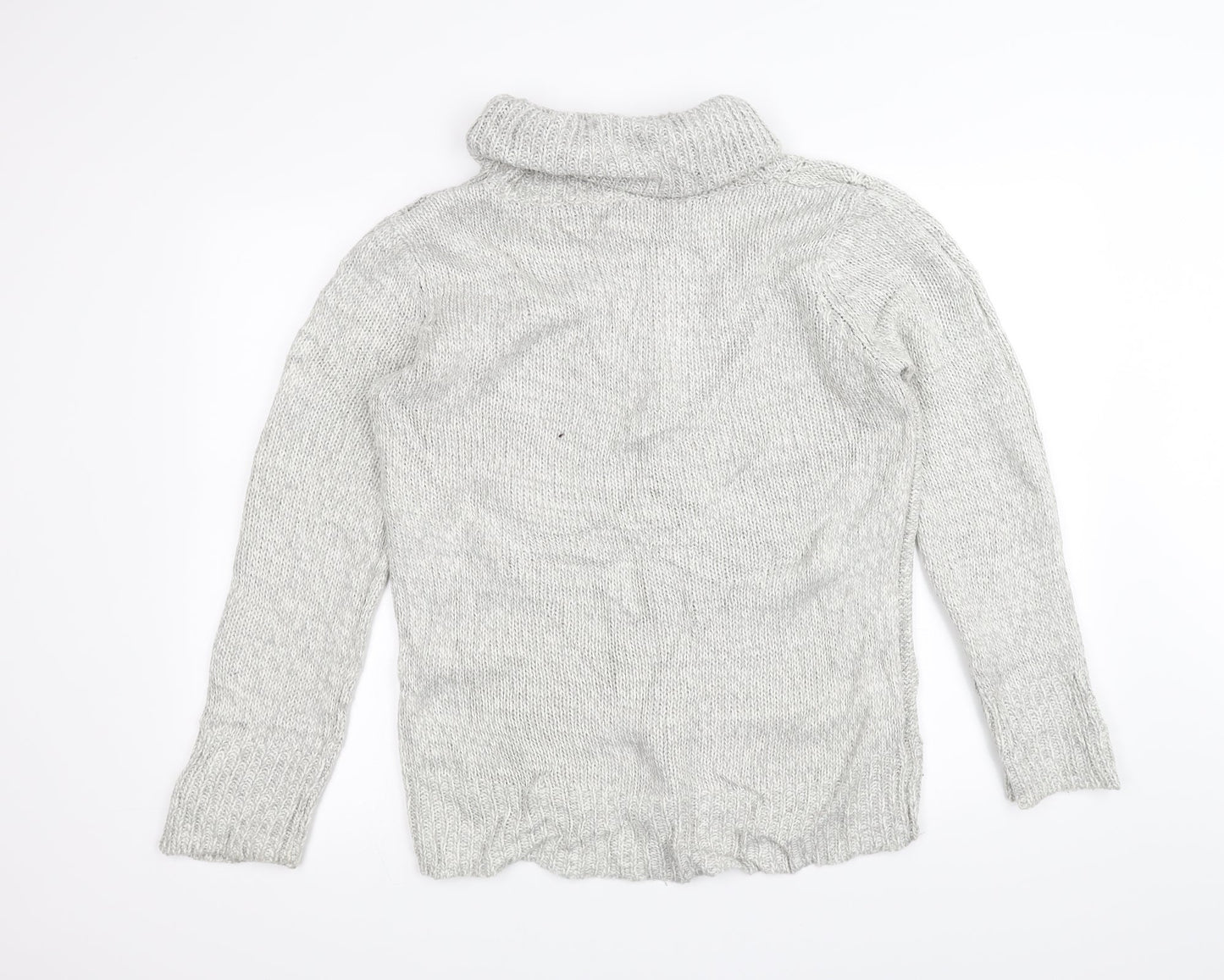 M&Co Womens White  Knit Pullover Jumper Size 14