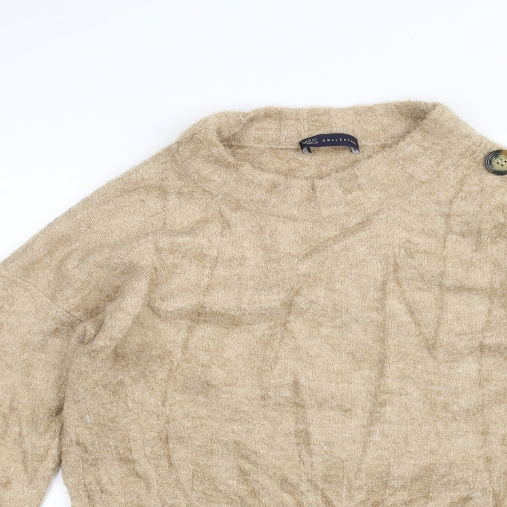 Marks and Spencer Womens Brown   Pullover Jumper Size M