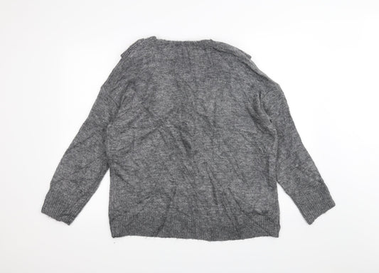 River Island Womens Grey   Pullover Jumper Size M