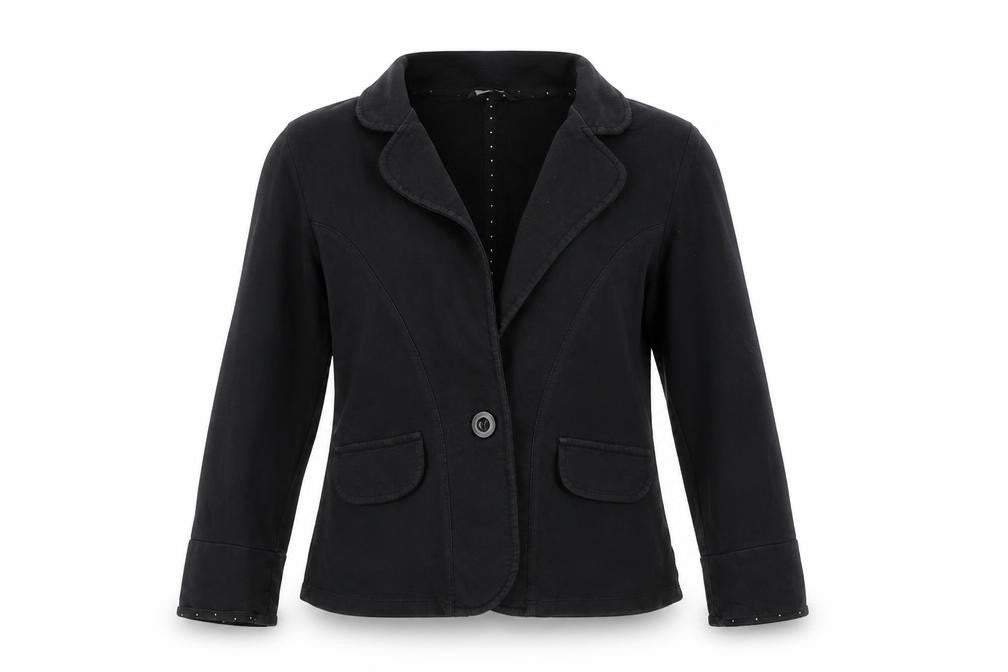 Front view of George women’s black jacket blazer, size UK 10