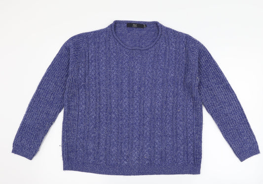 isle Womens Blue   Pullover Jumper Size M