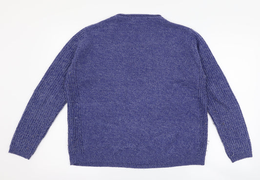 isle Womens Blue   Pullover Jumper Size M