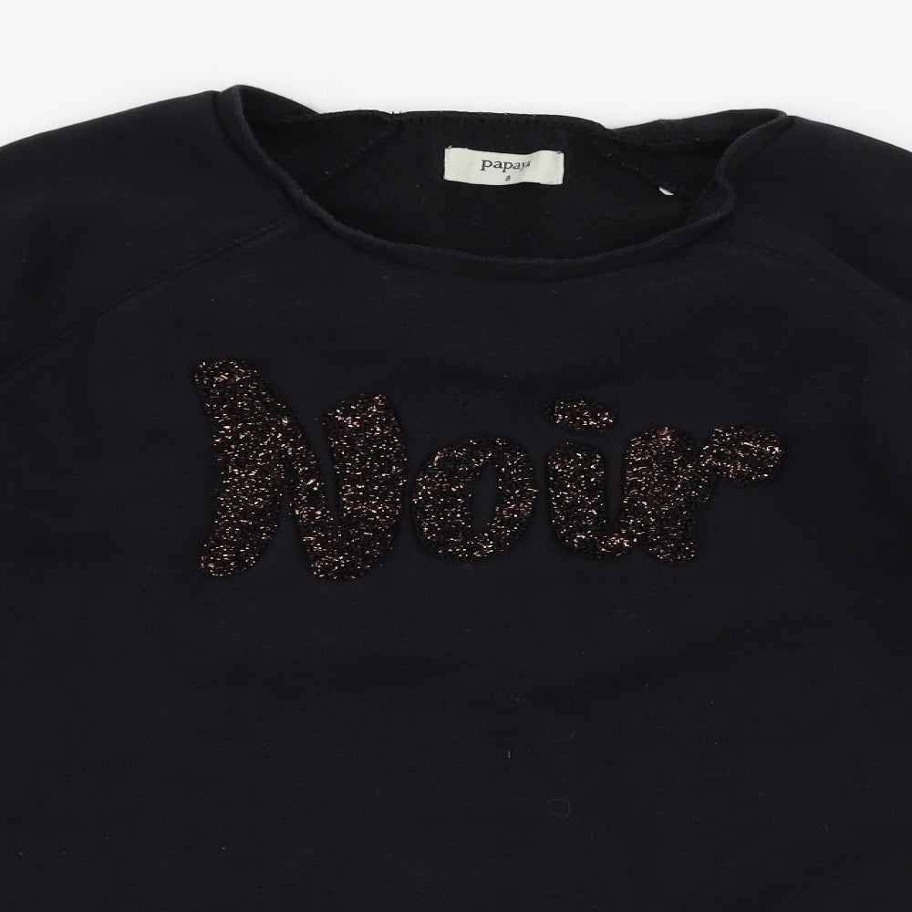 Papaya Womens Black   Pullover Sweatshirt Size 8  - noir