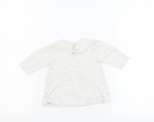 George Girls Grey   Basic T-Shirt Size Newborn  - Disney Winnie the Pooh