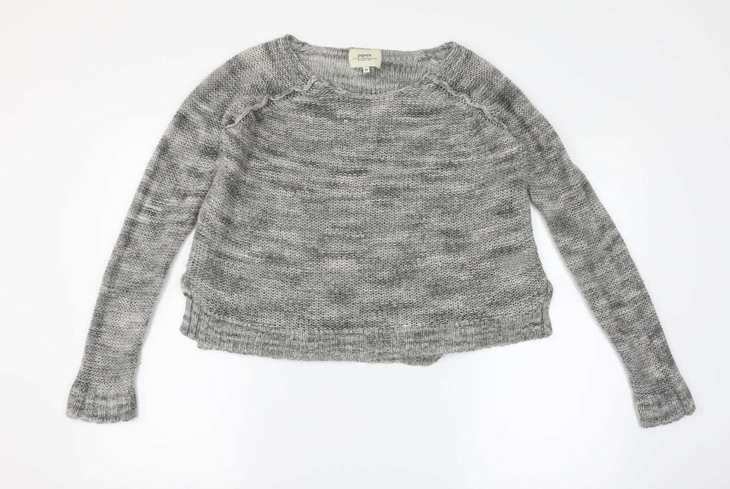 Papaya Womens Grey   Pullover Jumper Size M