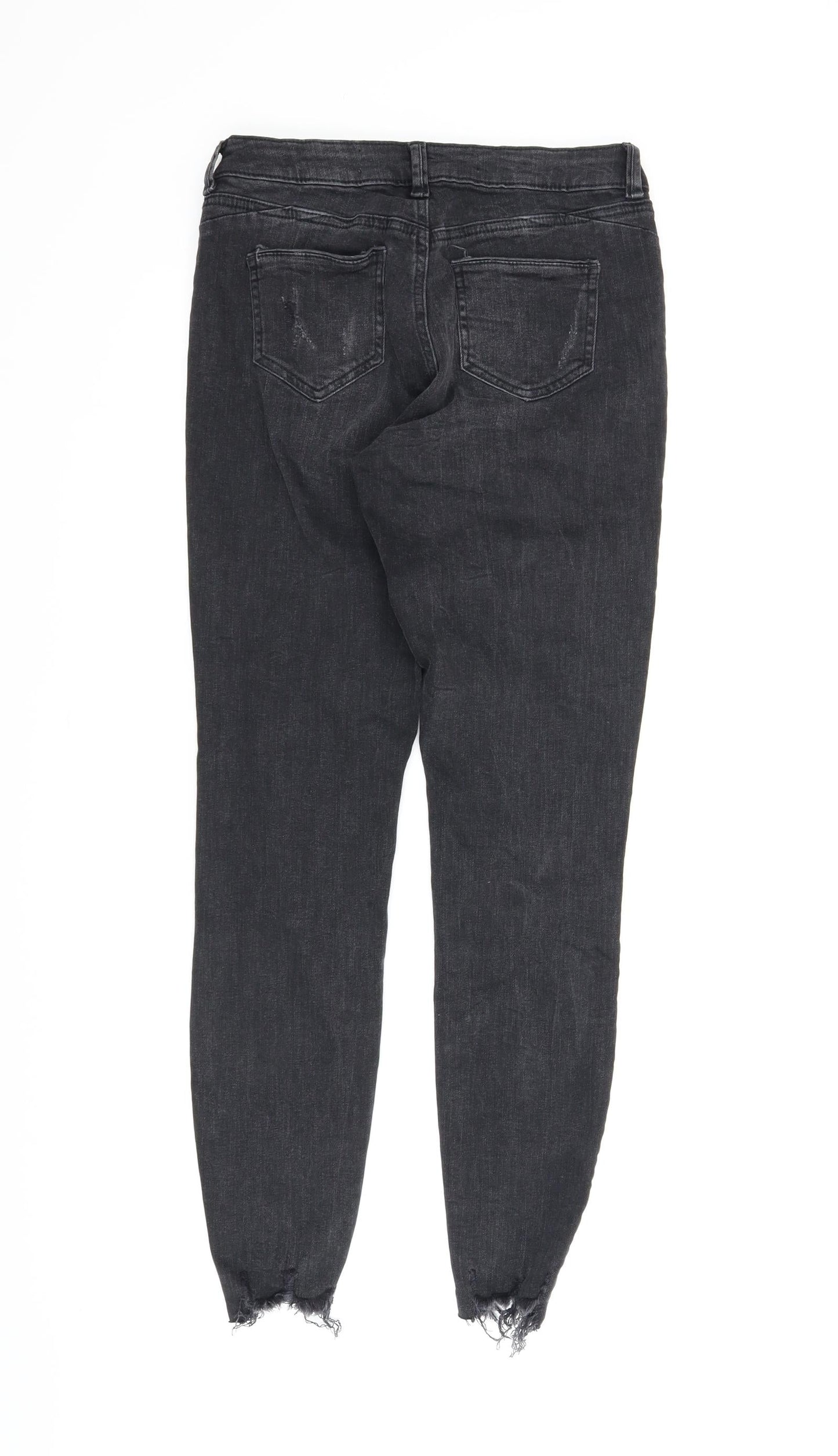 Denim Co Womens Black  Denim Skinny Jeans Size 8 L25 in