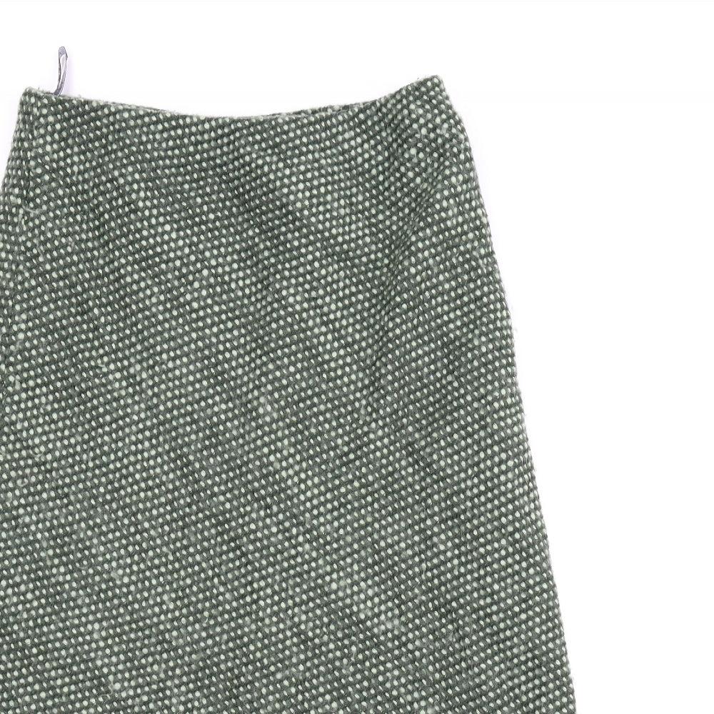 Alex & Co Womens Green   A-Line Skirt Size 16  - Spotted pattern