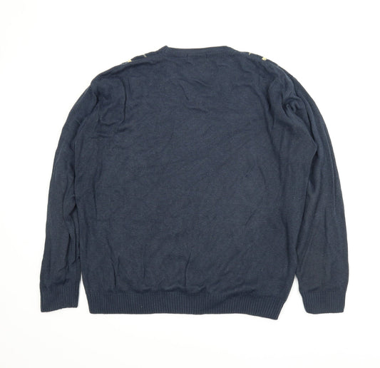 BHS Mens Blue   Pullover Jumper Size M