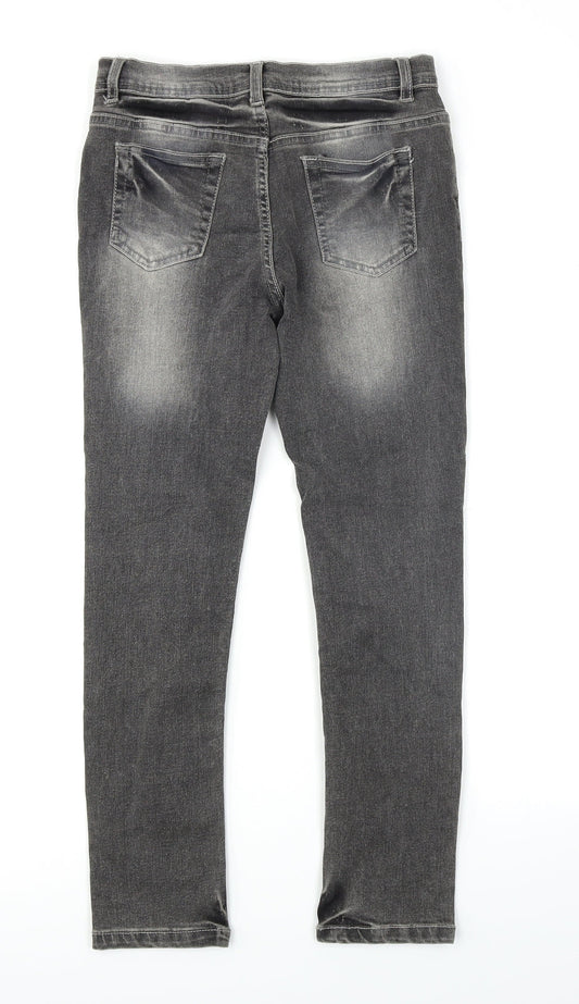 Denim Co Girls Grey  Denim Skinny Jeans Size 10-11 Years