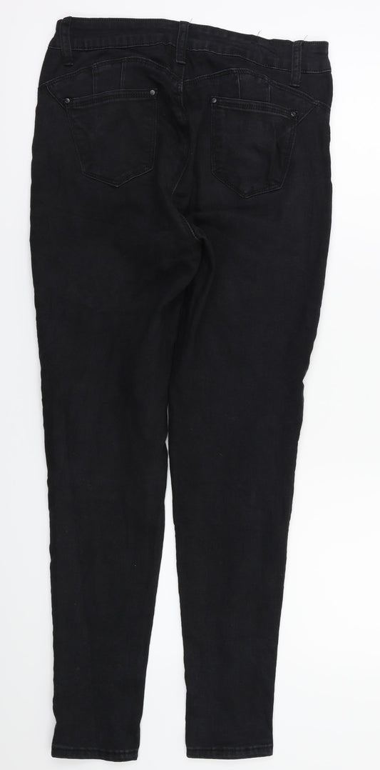 by sasha Womens Black   Skinny Jeans Size 10 L28 in