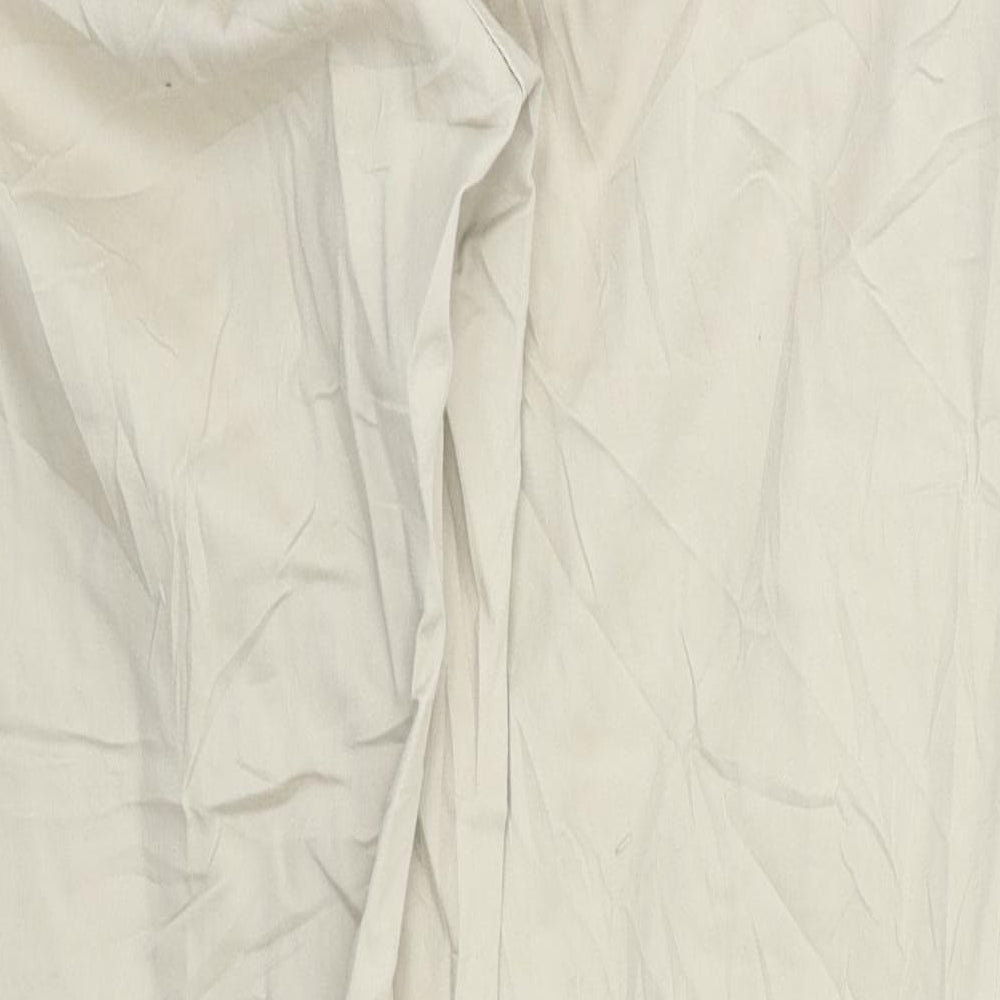 Flame Womens Beige   Trousers  Size 16 L28 in