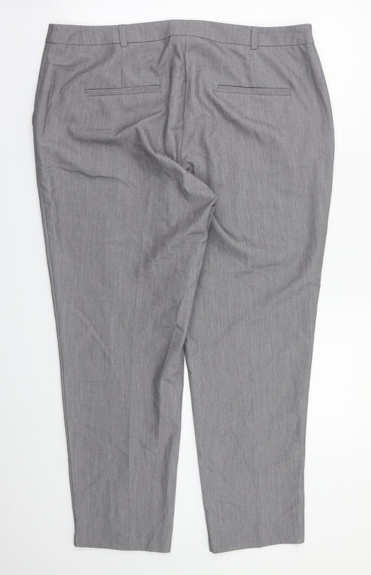 Dorothy Perkins Womens Grey   Trousers  Size 12 L27 in