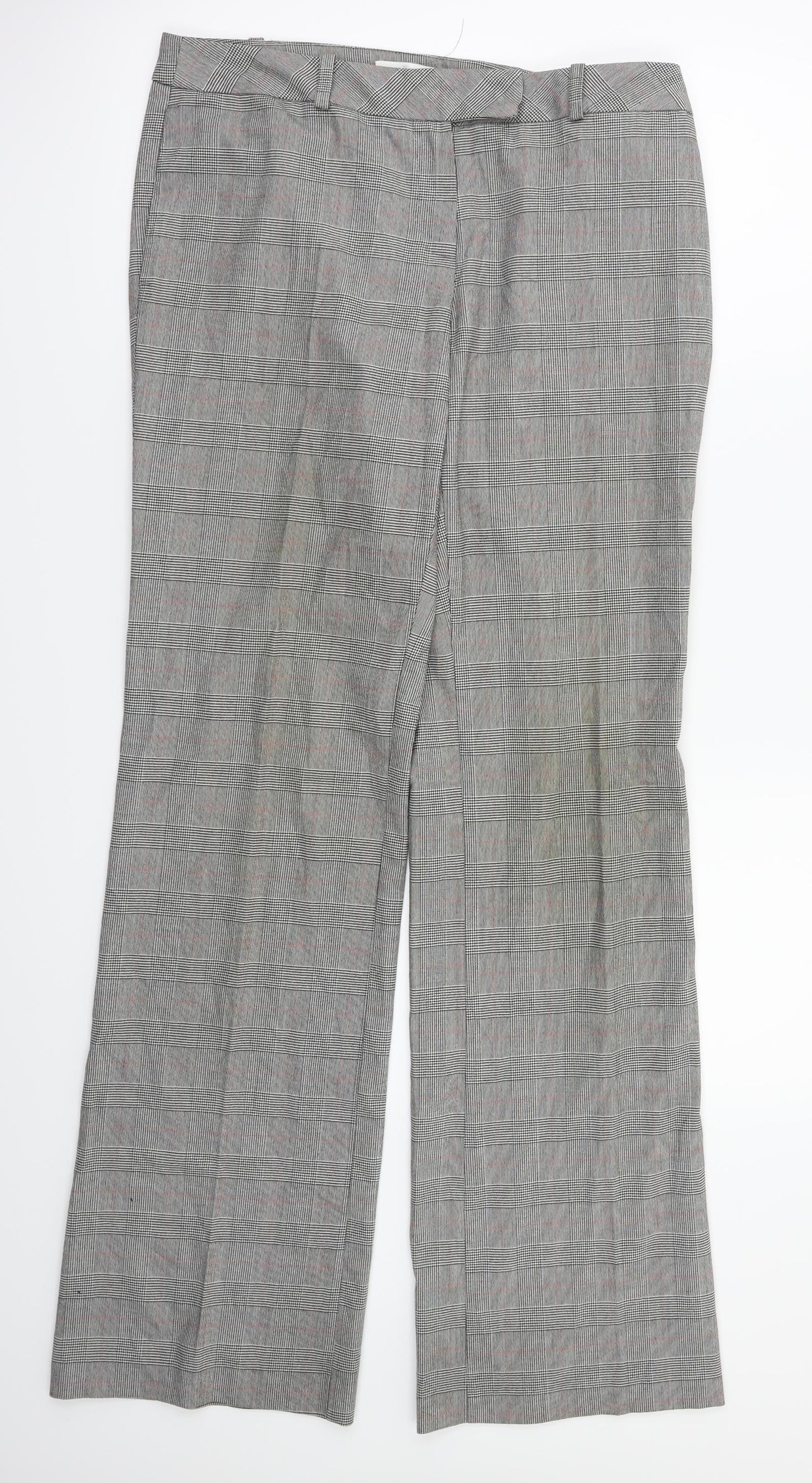 PROMOD  Womens Green Check  Sweatpants Trousers Size 30 in L32.5 in
